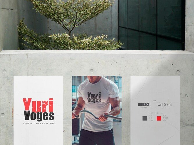 Logo Yuri Voges Triart Identidade Visual
